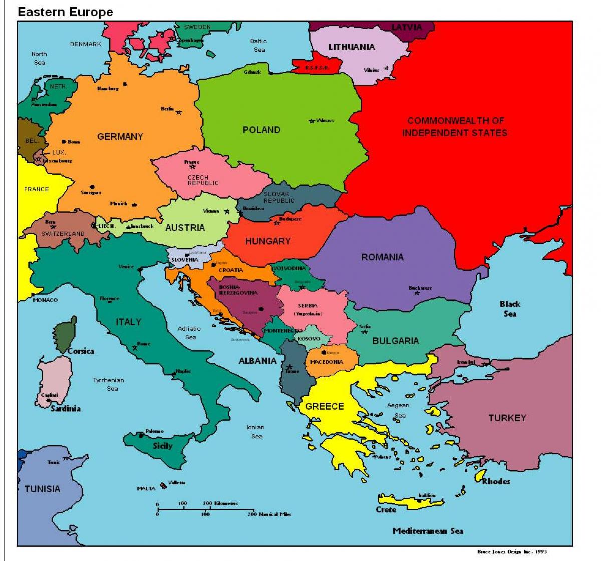 harta europei arată Albania