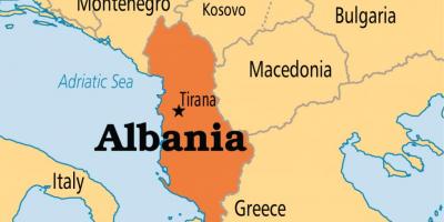 Harta arată Albania