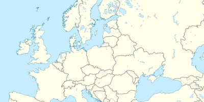 Harta Albaniei europene